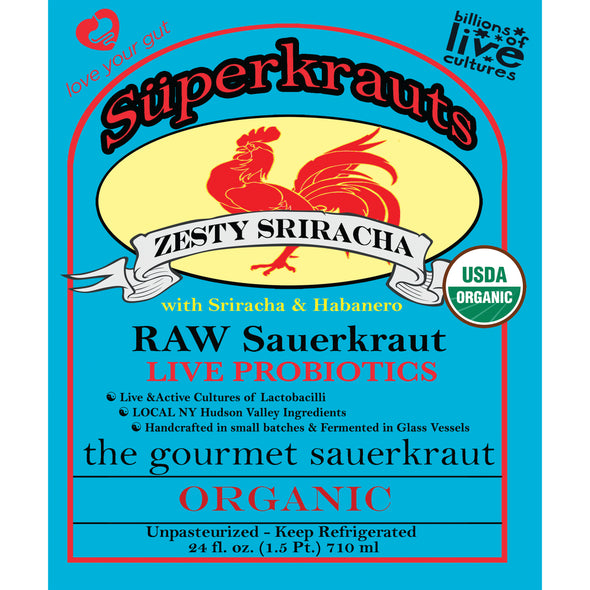 Zesty Sriracha SuperKraut - 24 fl. oz