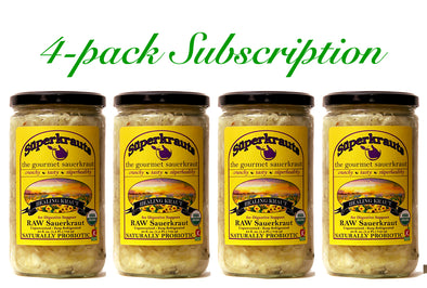 Healing Kraut, for Digestive Support - 4-pack Monthly subscription